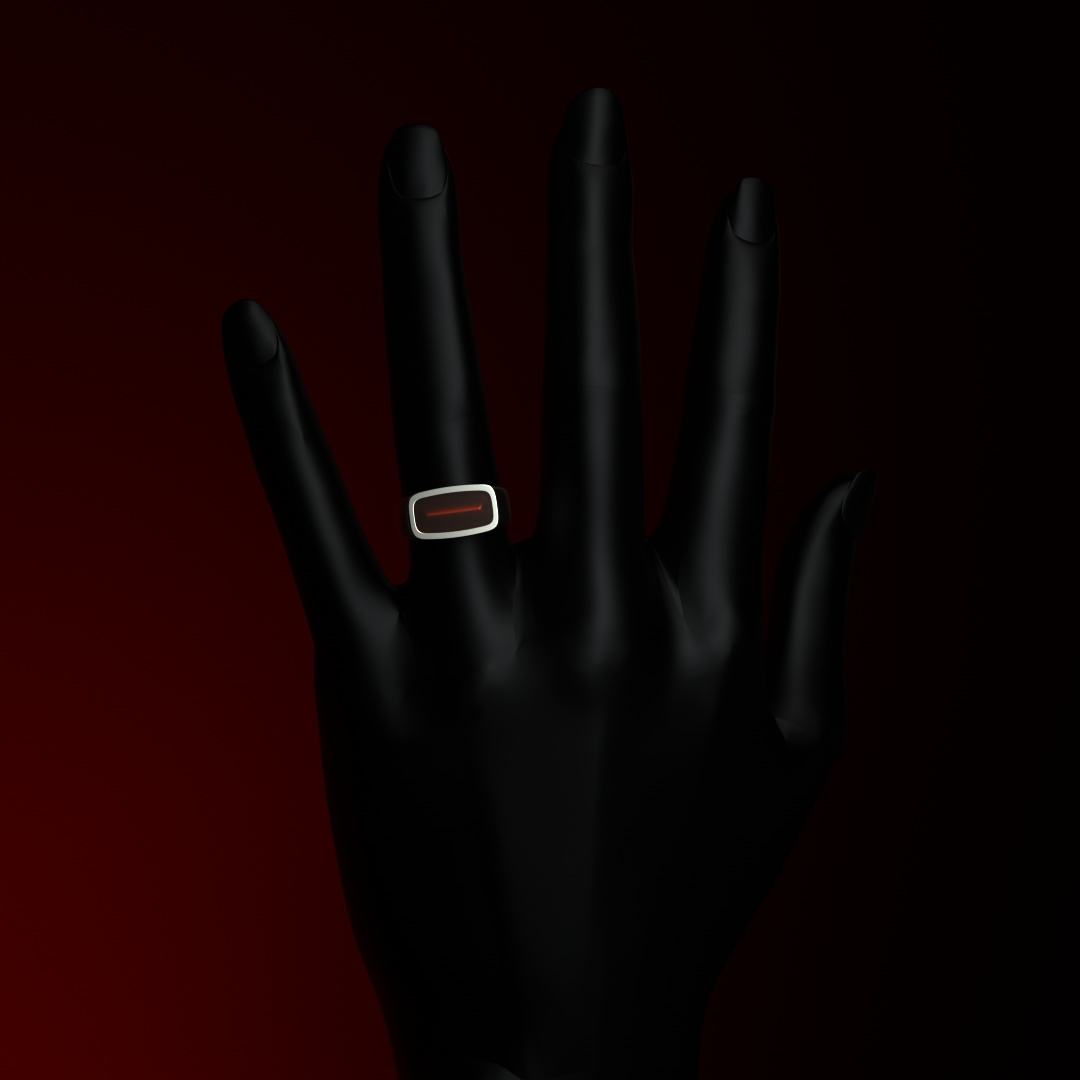 Anillo de sello de plata | LA LÍNEA