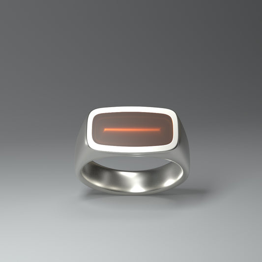  Silver signet ring | THE LINE