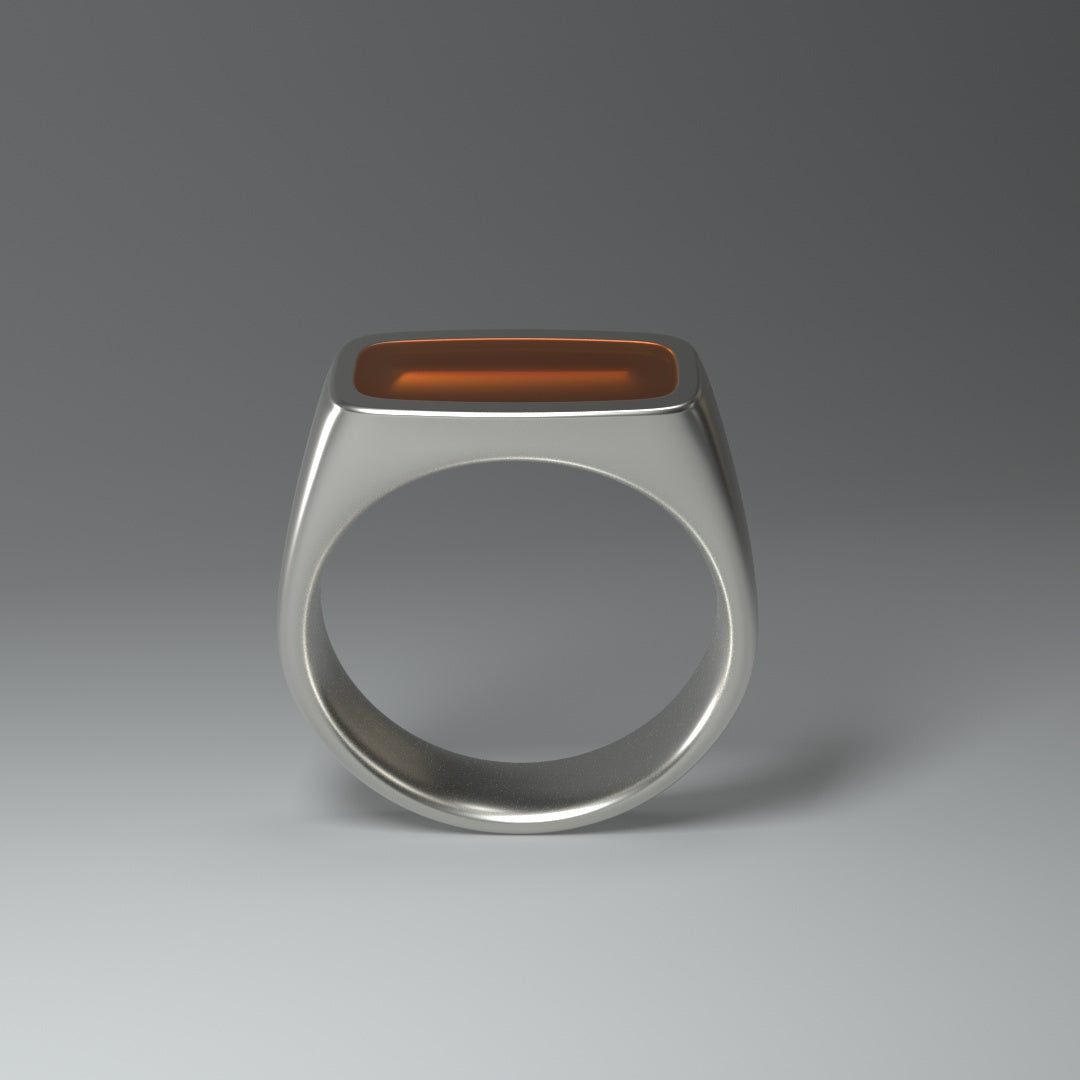 Anillo de sello de plata | LA LÍNEA