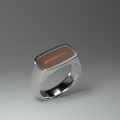 Anillo de sello de plata | LA LÍNEA