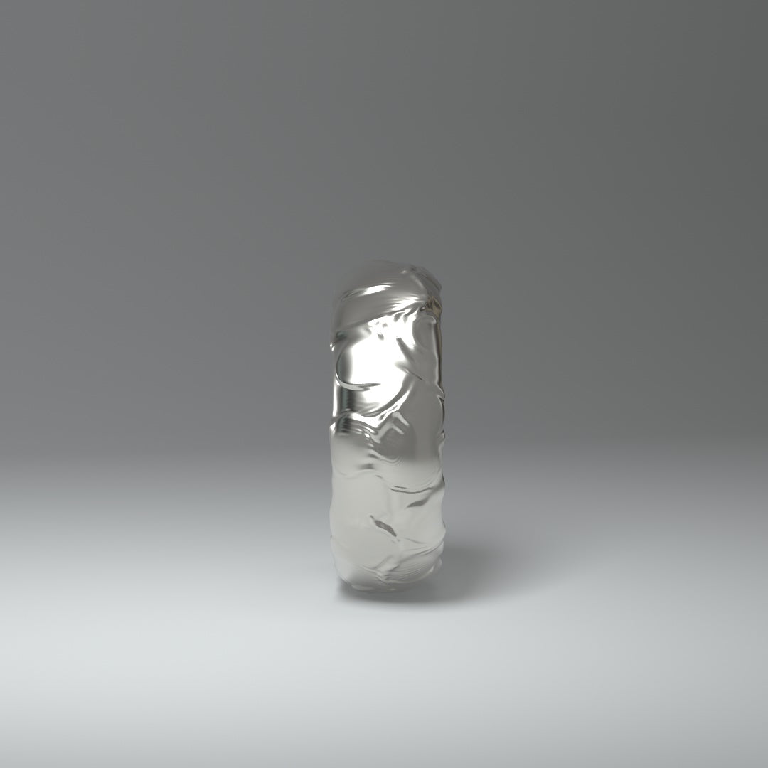 Anillo de banda | PLATA LÍQUIDA UNTADA