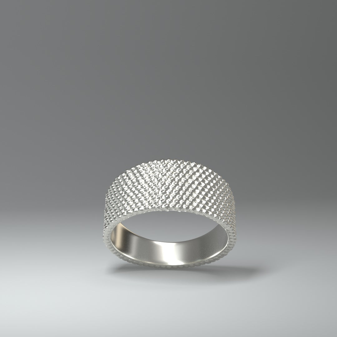 Bandring silber | SPHERICAL HONEYCOMB