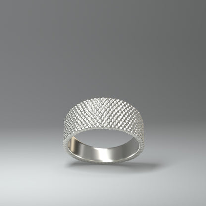 Bandring silber | SPHERICAL HONEYCOMB