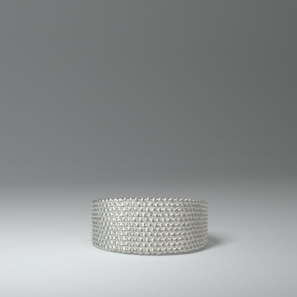 Bandring silber | SPHERICAL HONEYCOMB
