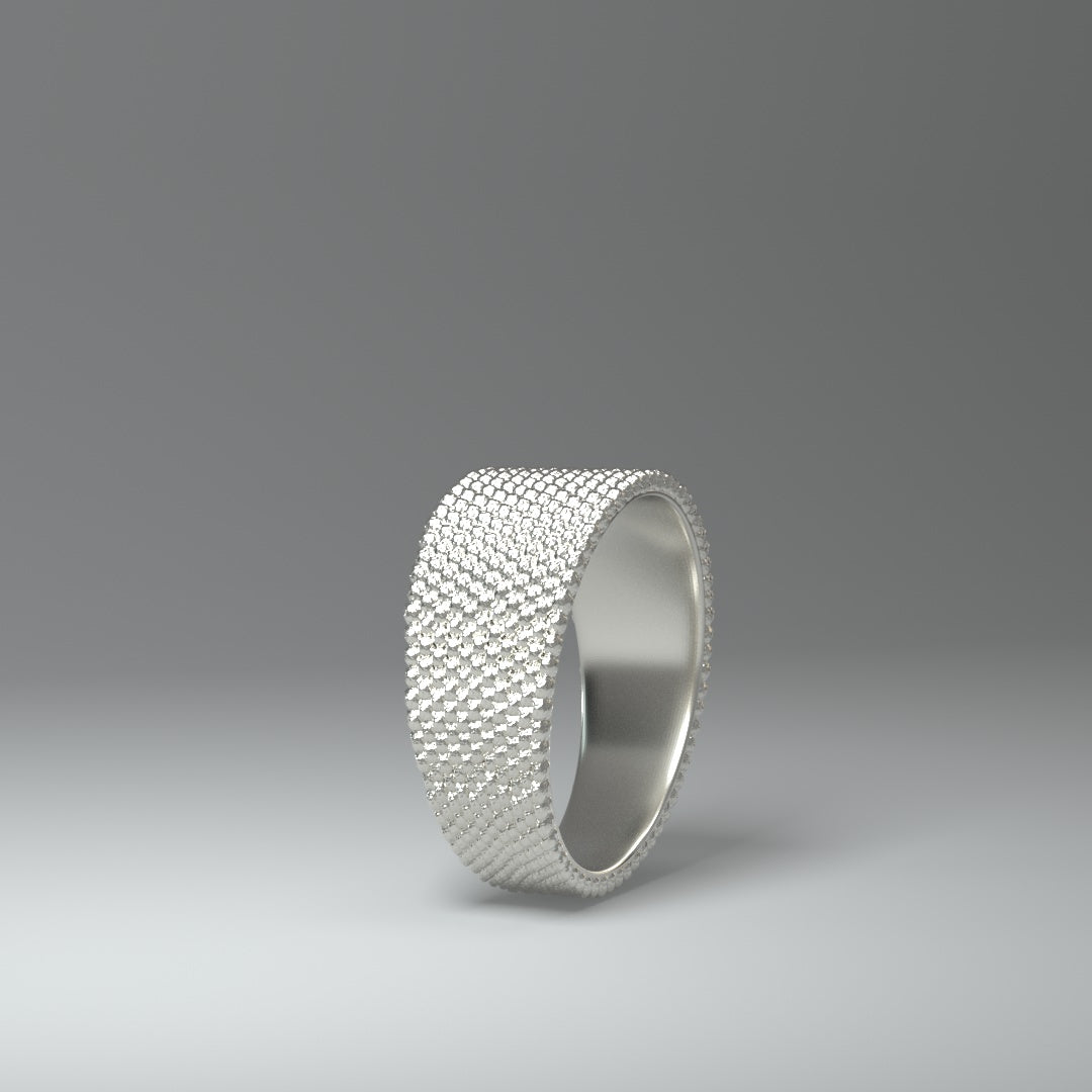 Bandring silber | SPHERICAL HONEYCOMB