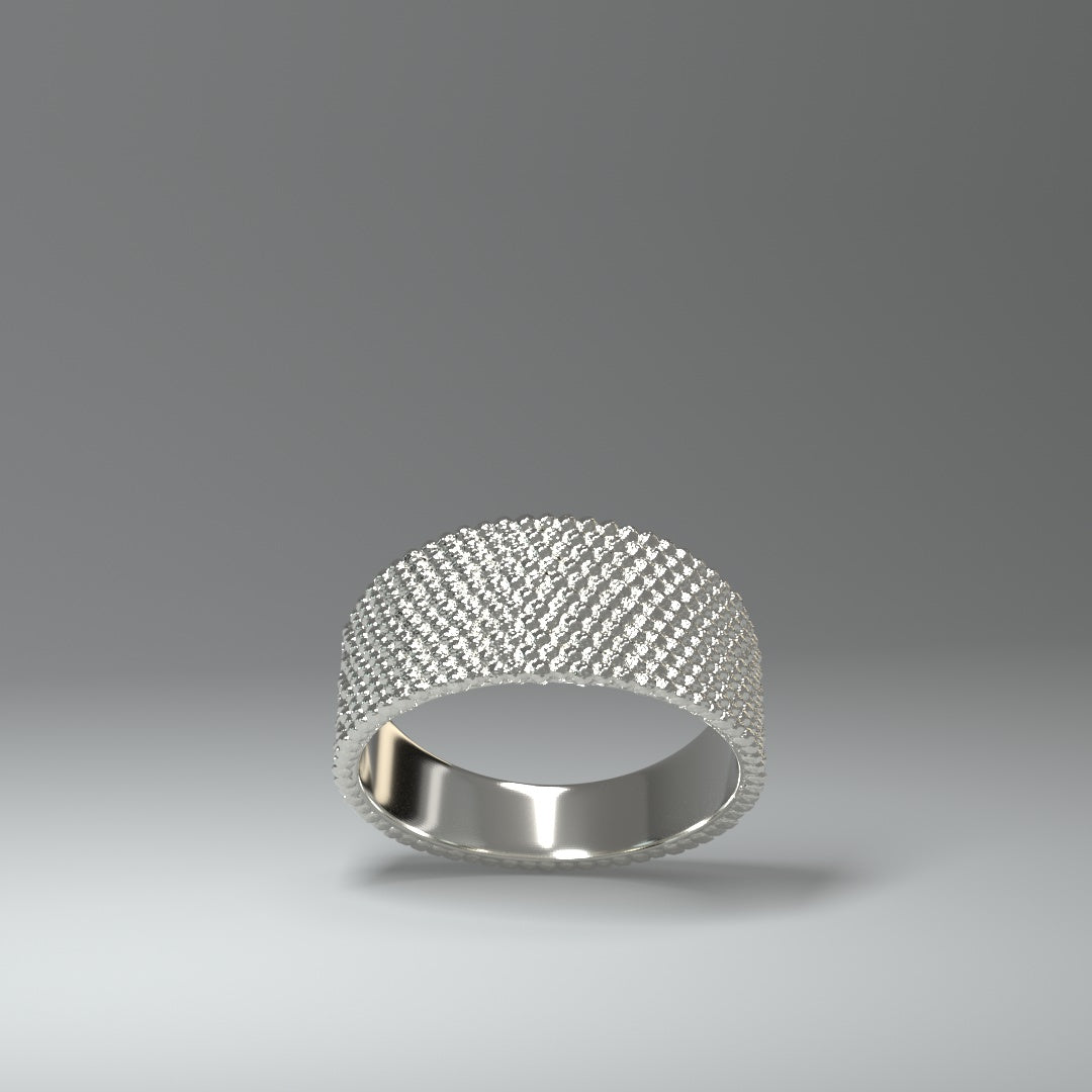 Bandring silber | SPHERICAL HONEYCOMB