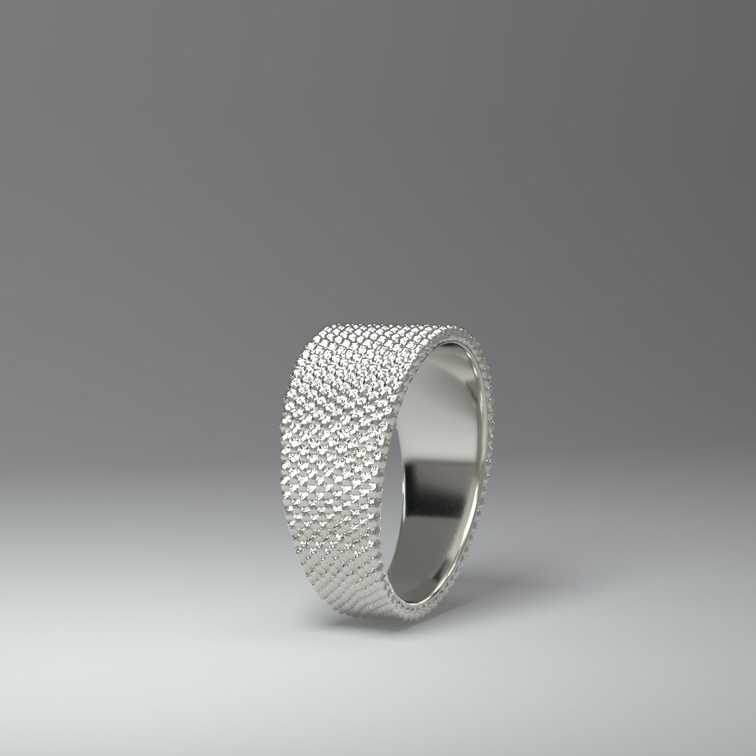 Bandring silber | SPHERICAL HONEYCOMB