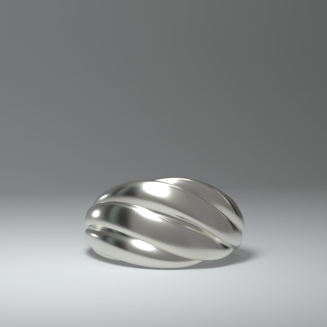 Breiter Silberring | TWISTED FOLDS