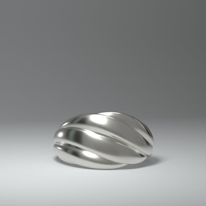 Breiter Silberring | TWISTED FOLDS