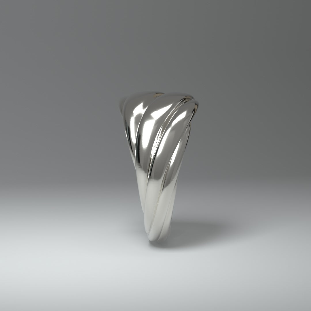 Breiter Silberring | TWISTED FOLDS