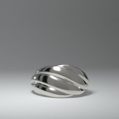 Breiter Silberring | TWISTED FOLDS