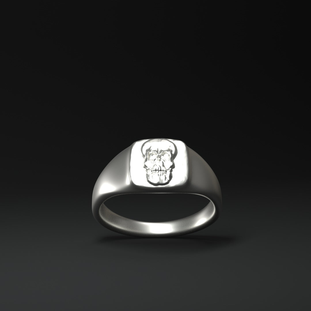 Chevalière | Relief crâne