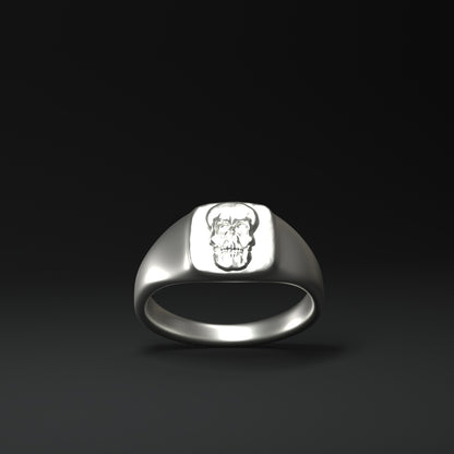 Chevalière | Relief crâne