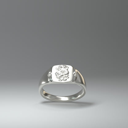  Signet ring silver | DRAGON