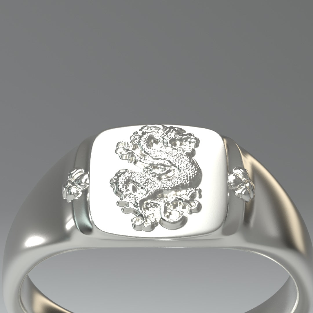  Signet ring silver | DRAGON