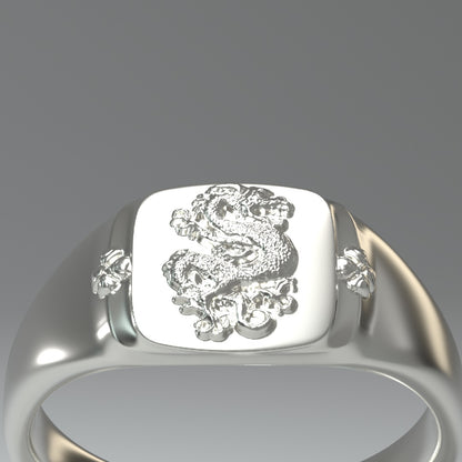  Signet ring silver | DRAGON