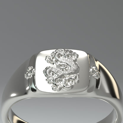  Signet ring silver | DRAGON