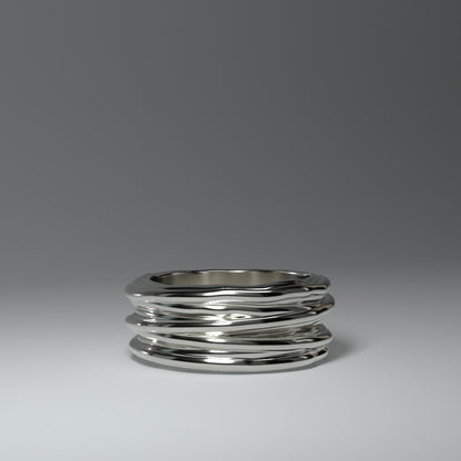 Breiter Silberring | WIRE WRAPPED