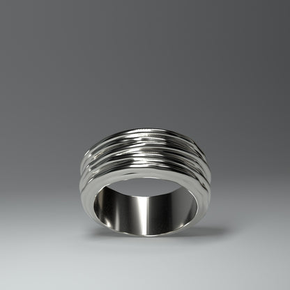 Breiter Silberring | WIRE WRAPPED