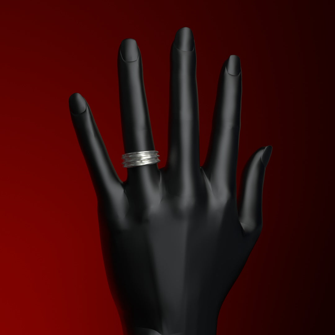  Bague en argent | FIL ENROULÉ