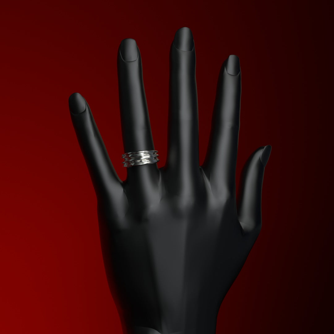  Bague en argent | FIL ENROULÉ