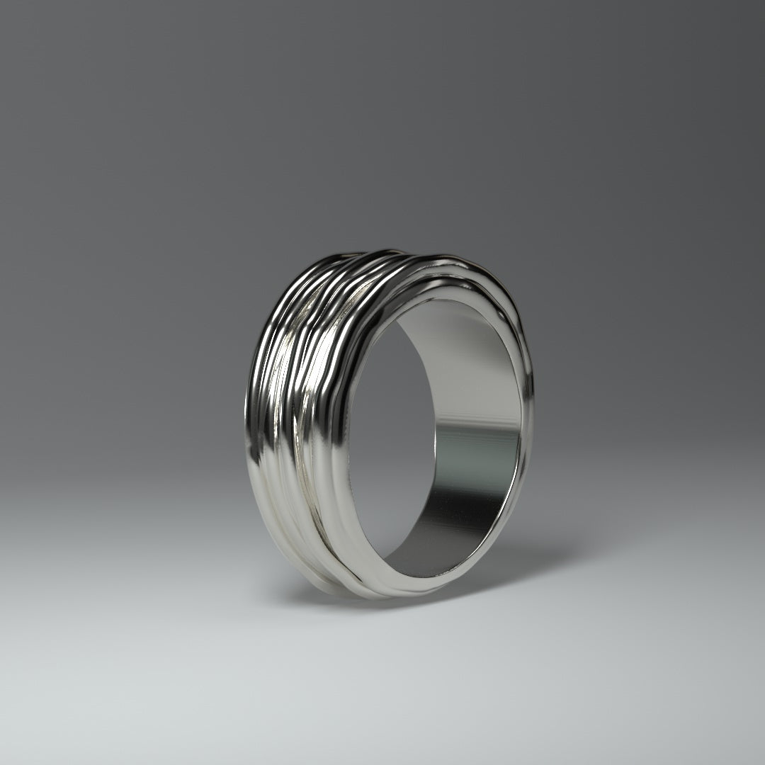  Bague en argent | FIL ENROULÉ