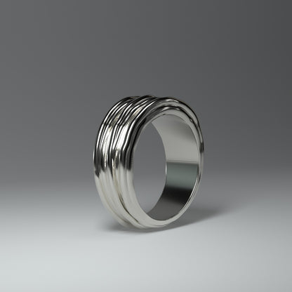  Bague en argent | FIL ENROULÉ