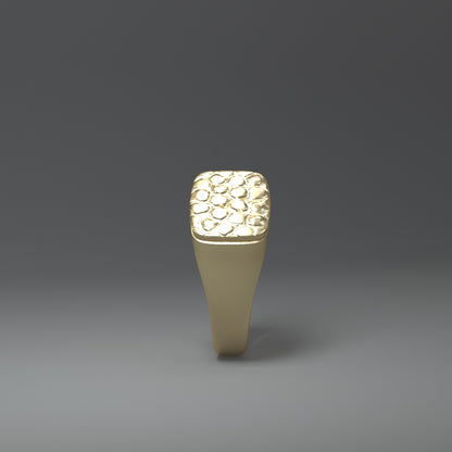 Siegelring "croc" 14K Gelbgold (585) - TOJOMI