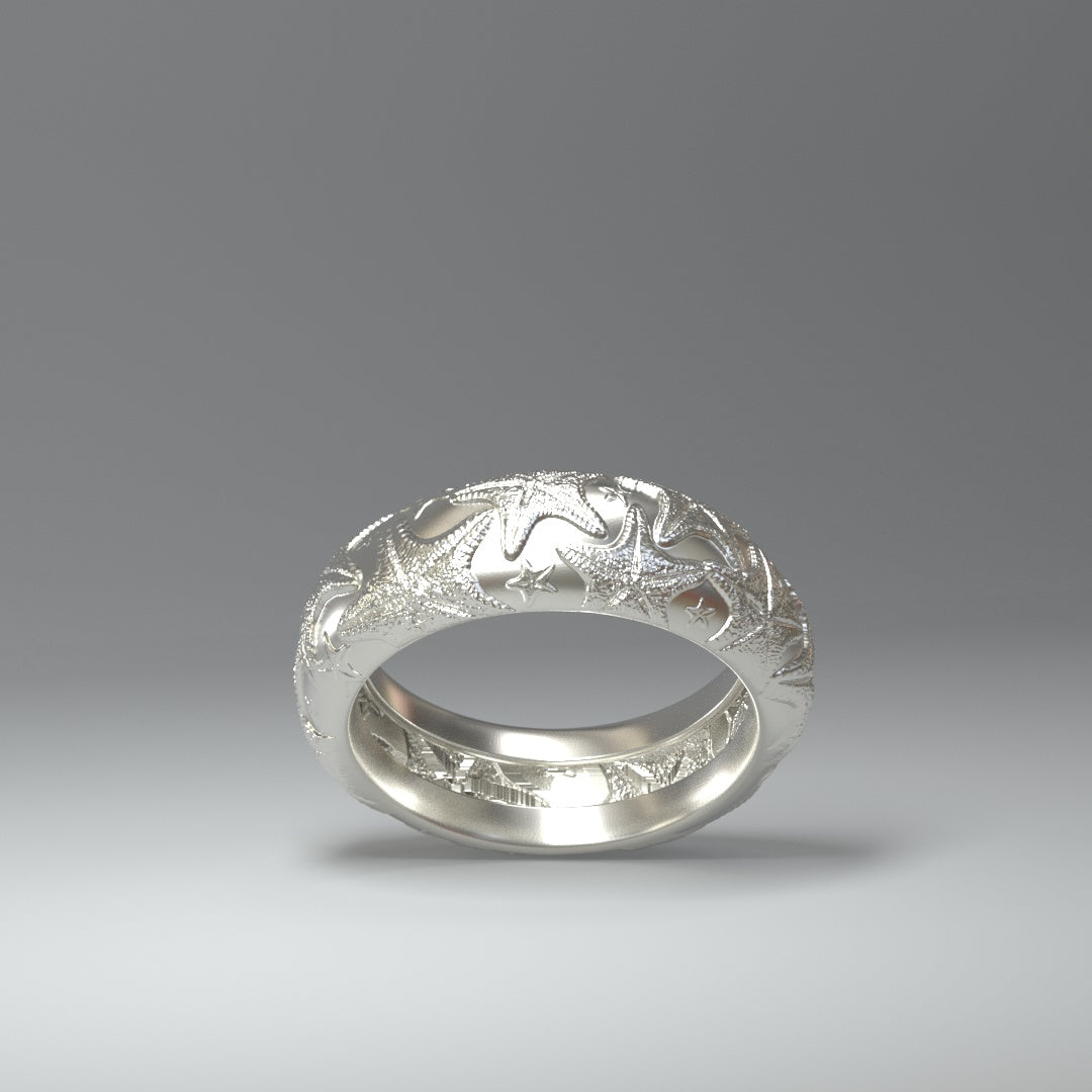 Silberring  "seastars" - TOJOMI