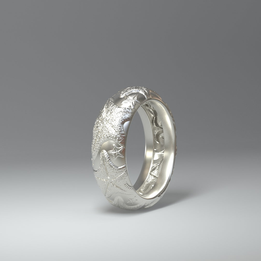 Silberring  "seastars" - TOJOMI