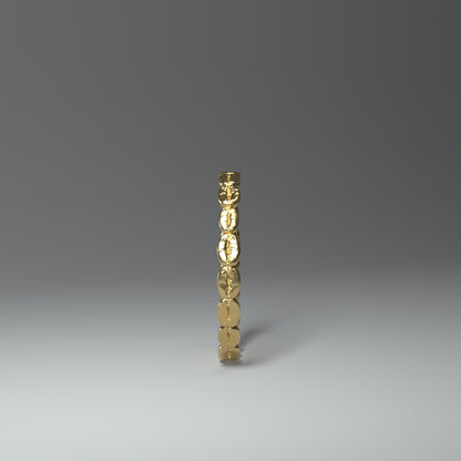 Stapelring "coffeebeans" small 14 K Gold (585) - TOJOMI