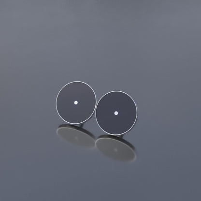 Stud earrings with motion image "Dots"