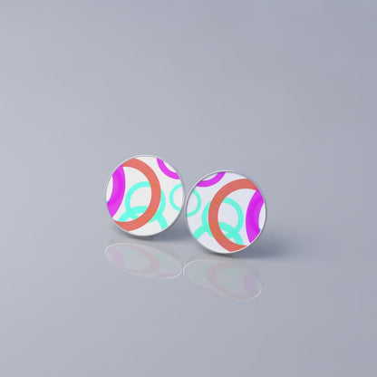 Ohrstecker mit Motion-Image "Ringe"